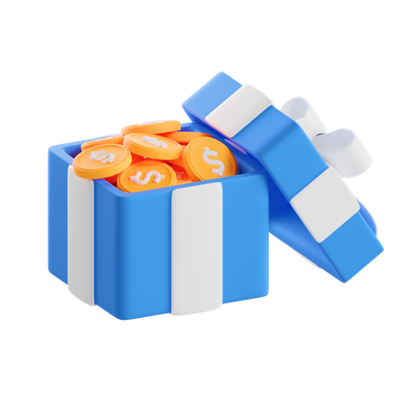 Regalo financiero  3D Icon