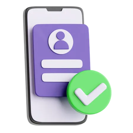 Registro confirmado  3D Icon