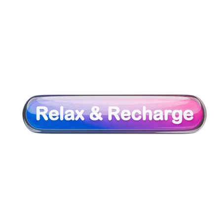 Relax And Recharge  3D Icon