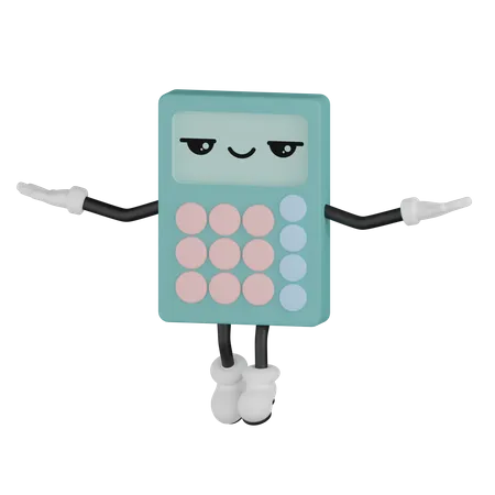 Relax Calculator  3D Illustration