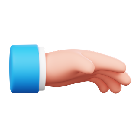 Relax Hand Gesture  3D Icon