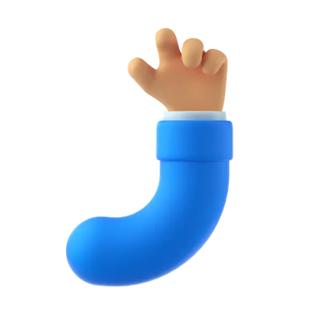 Relax hand gesture  3D Illustration