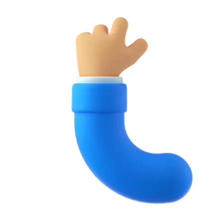 Relax hand gesture  3D Illustration