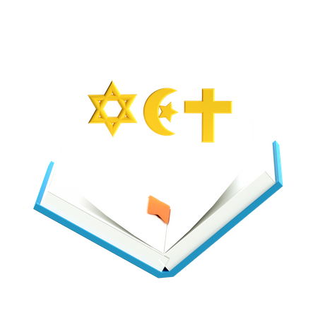 Religious book  3D Illustration