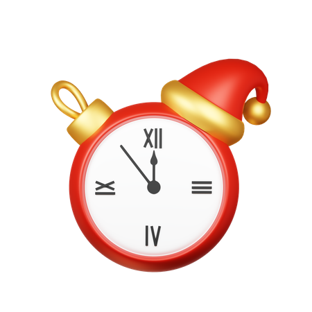 Reloj de navidad  3D Icon