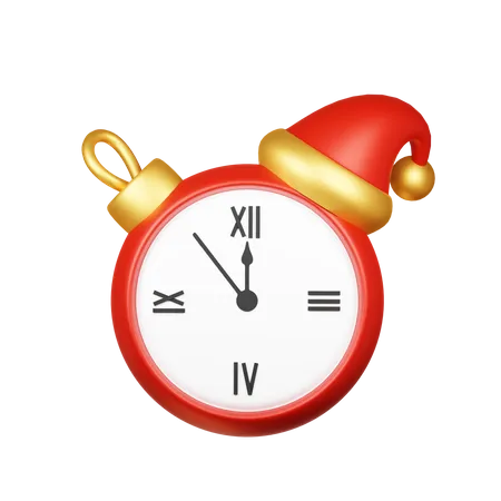 Reloj de navidad  3D Icon