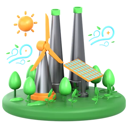 Renewable Resources  3D Icon