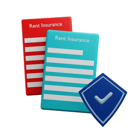 Rent Insurance  3D Icon