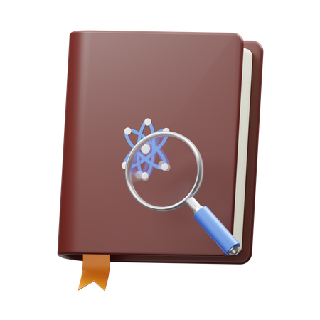 Research Book  3D Icon