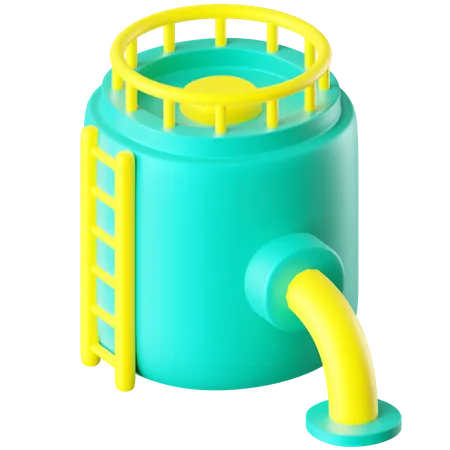 Réservoir de stockage d'eau  3D Icon