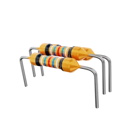 Resistor  3D Illustration