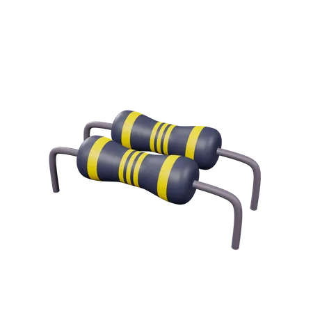 Resistor  3D Illustration