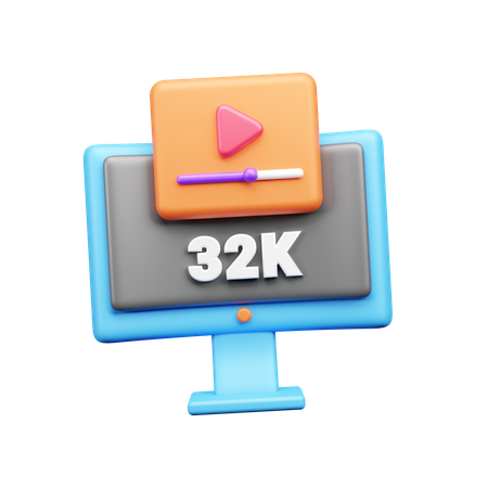 Resolución de 32k  3D Icon