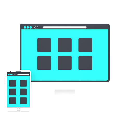 Responsive Design  3D Icon