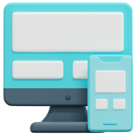 Responsive Design  3D Icon