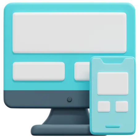 Responsive Design  3D Icon