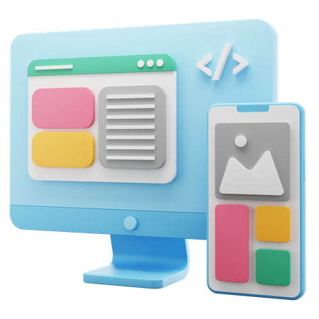 Responsive Design Mode  3D Icon