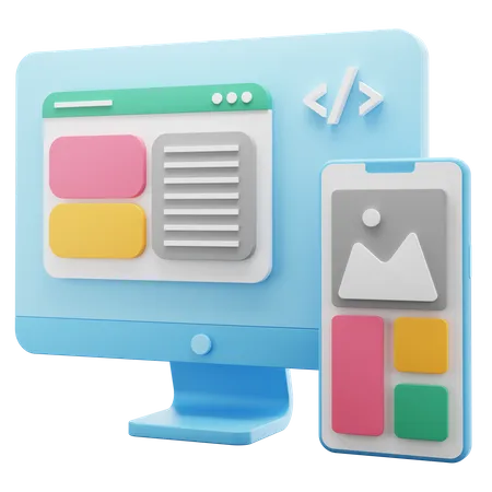 Responsive Design Mode  3D Icon