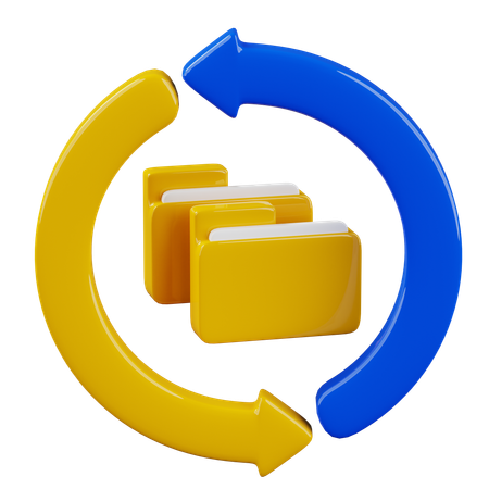 Restore Files  3D Icon