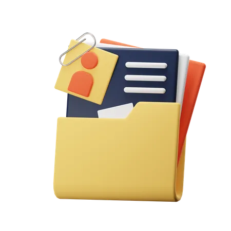 Resume  3D Icon