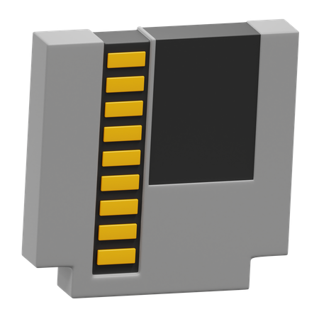 Retro Game Cassete  3D Icon