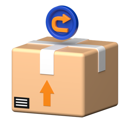 Return Box  3D Icon