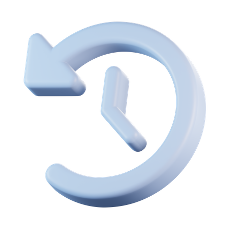 Tempo reverso  3D Icon