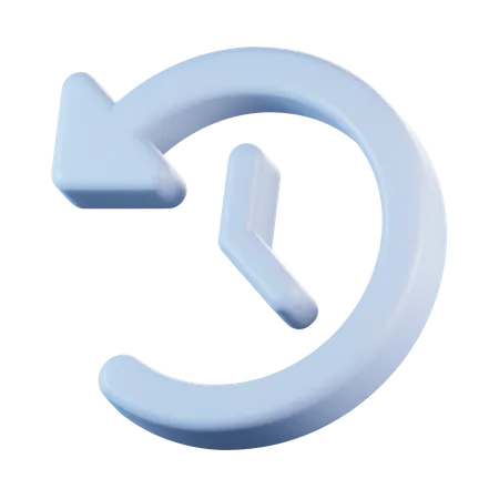 Tempo reverso  3D Icon