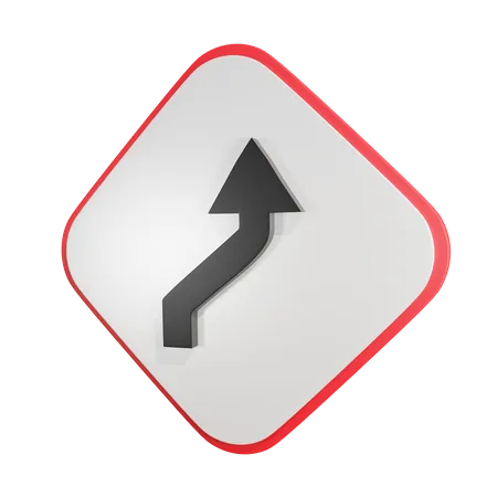 Reverse Curve  3D Icon