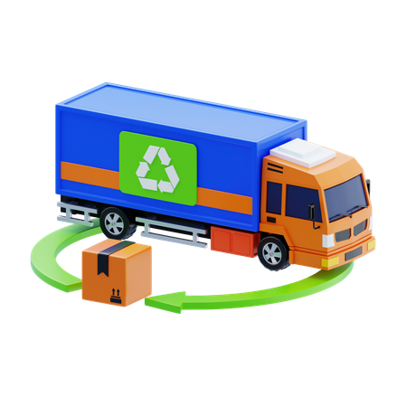 Reverse Logistics  3D Icon