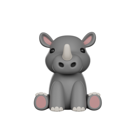 Rhinoceros  3D Icon