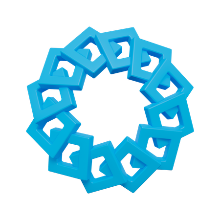 Ring Abstract Shape  3D Icon