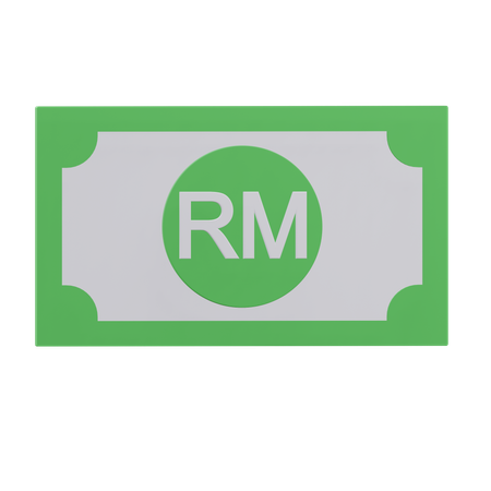 Ringgit Note  3D Icon