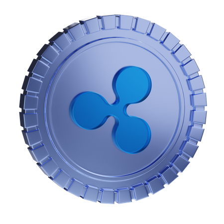 Ripple Coin  3D Illustration