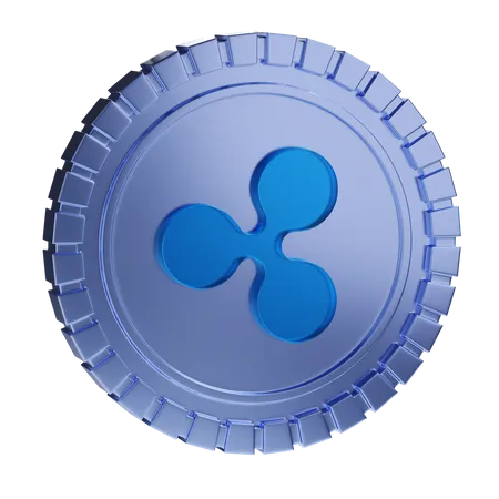 Ripple Coin  3D Illustration