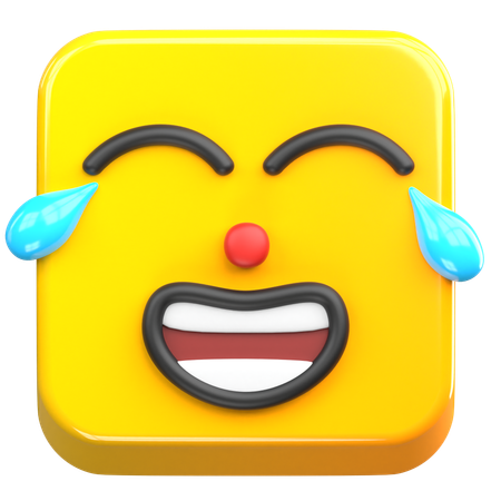 Rir alto emoji  3D Icon