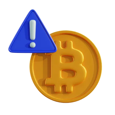 Risco criptográfico  3D Icon