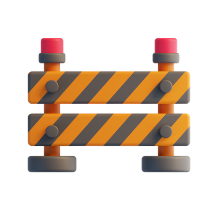 Road Barrier  3D Icon