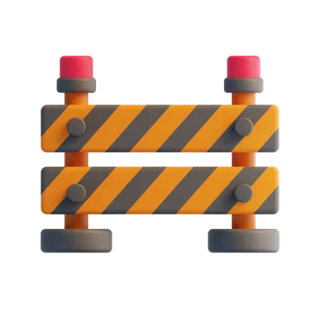 Road Barrier  3D Icon