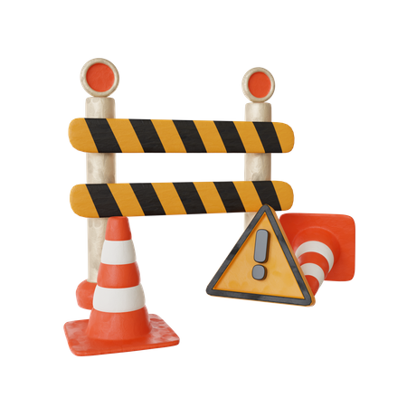 Road Block  3D Icon