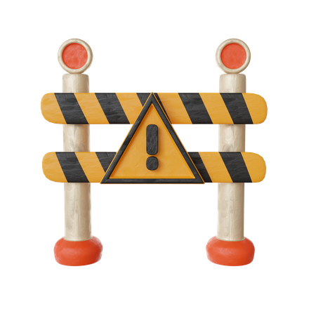 Road Block  3D Icon