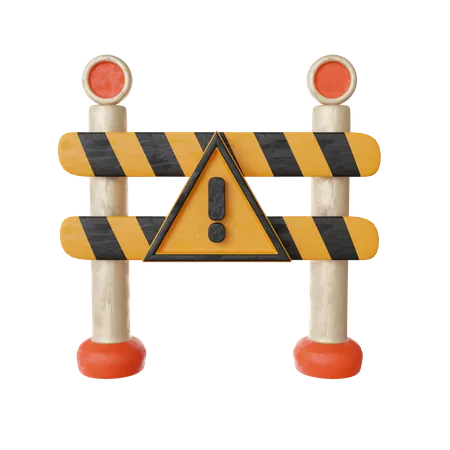 Road Block  3D Icon