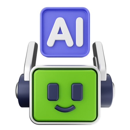 Robot Ai  3D Icon