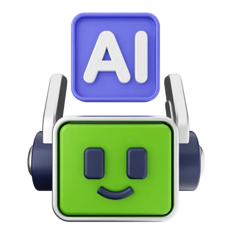 Robot Ai  3D Icon