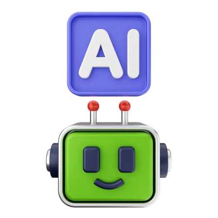 Robot Ai  3D Icon