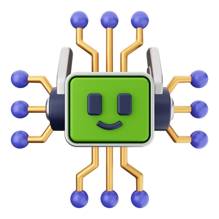 Robot Ai  3D Icon