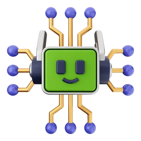 Robot Ai  3D Icon