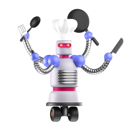 Robot Chef  3D Icon