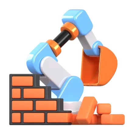 Robot de chantier  3D Icon