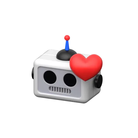 Robot Love  3D Icon